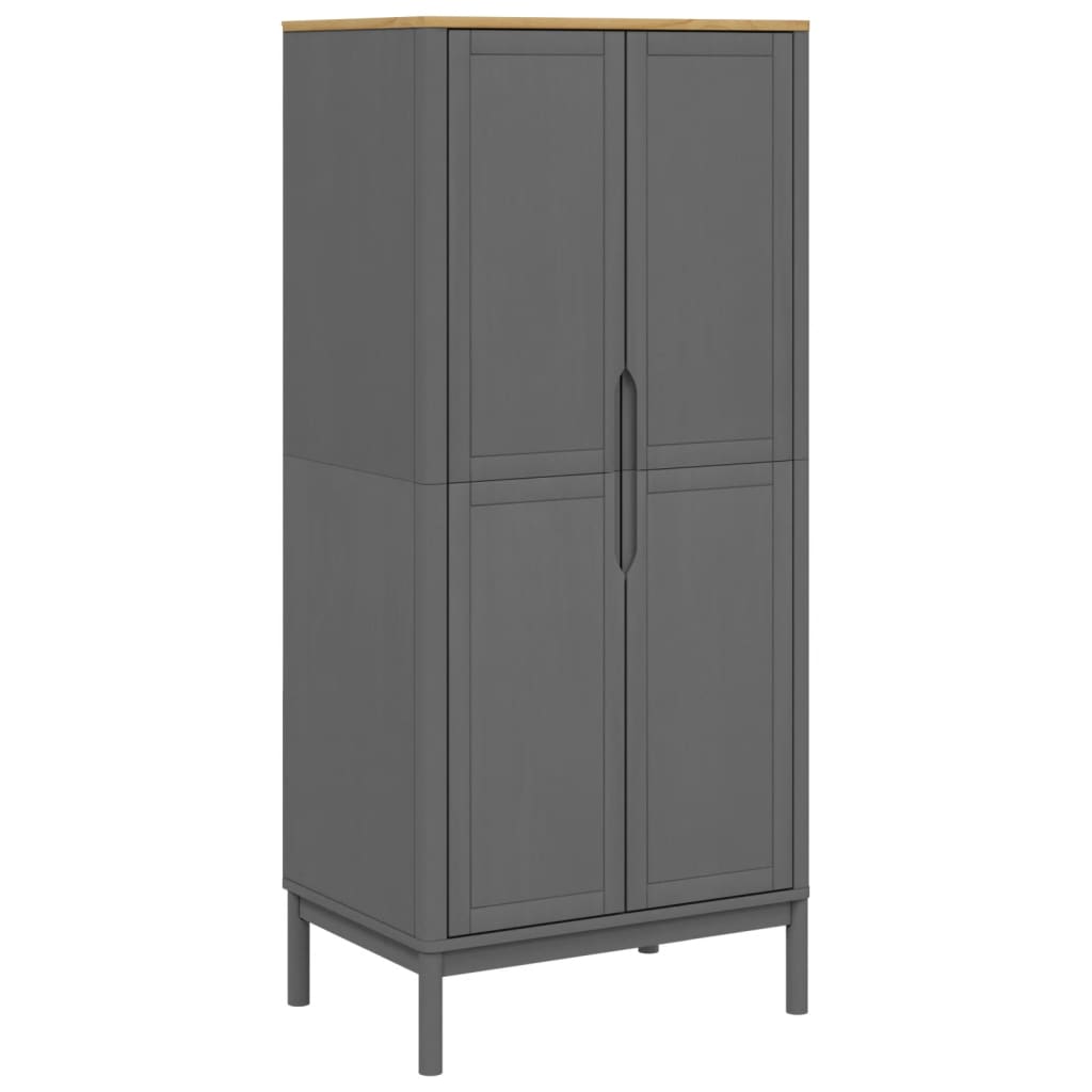 Kledingkast Floro 77X53X171 Cm Massief Grenenhout