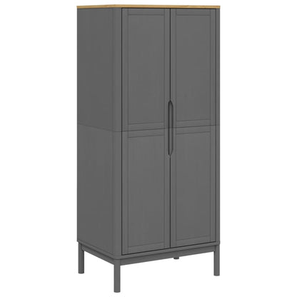 Kledingkast Floro 77X53X171 Cm Massief Grenenhout