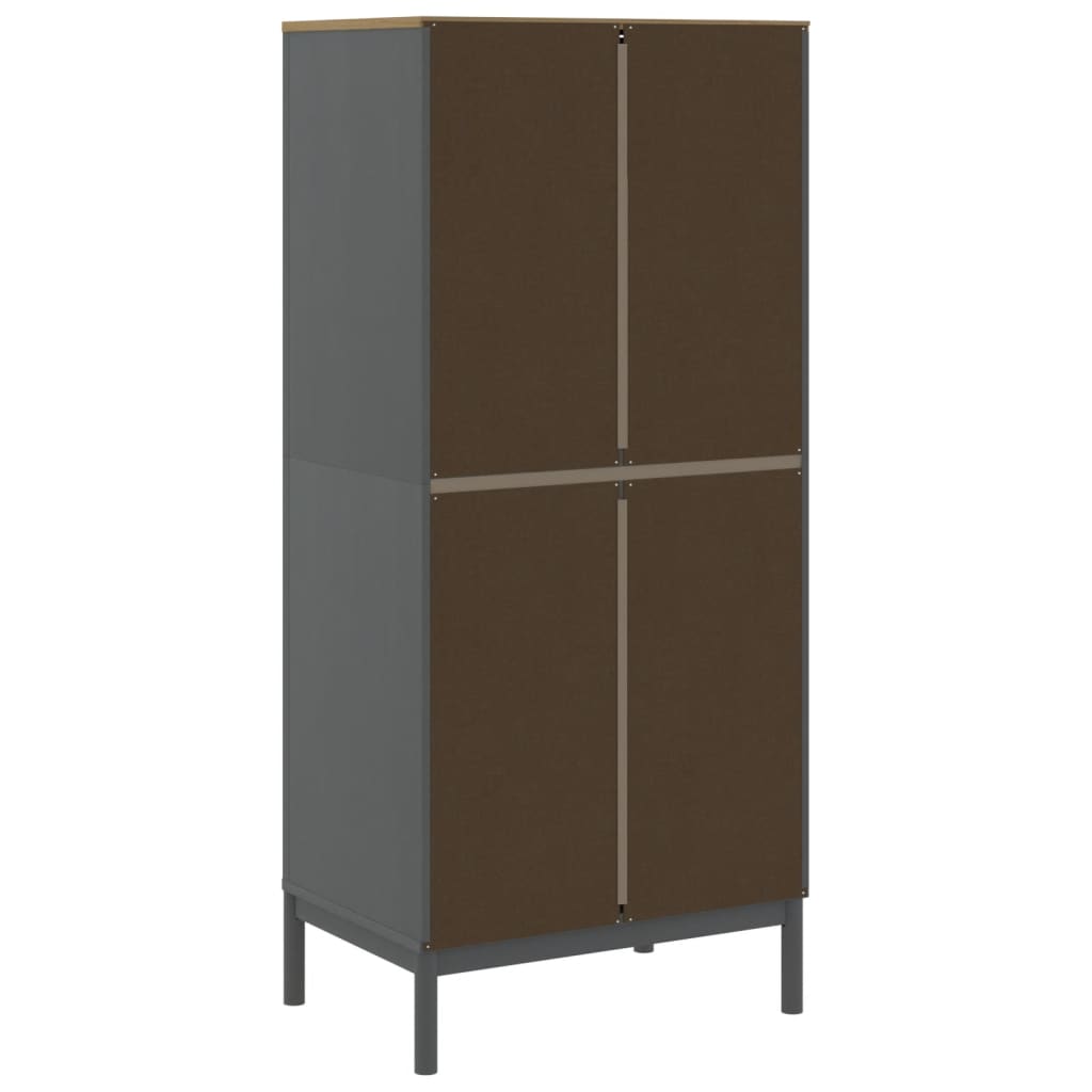 Kledingkast Floro 77X53X171 Cm Massief Grenenhout
