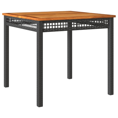 Tuintafel Poly Rattan En Acaciahout
