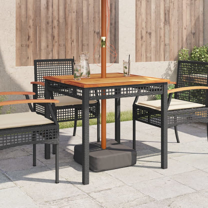 Tuintafel Poly Rattan En Acaciahout