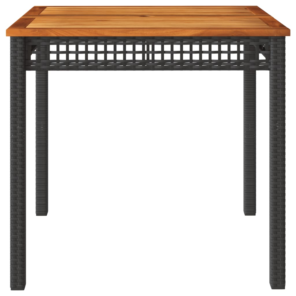 Tuintafel Poly Rattan En Acaciahout