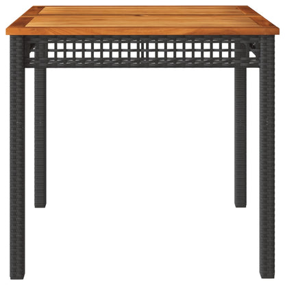 Tuintafel Poly Rattan En Acaciahout
