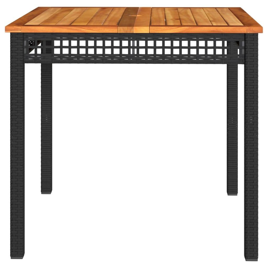 Tuintafel Poly Rattan En Acaciahout