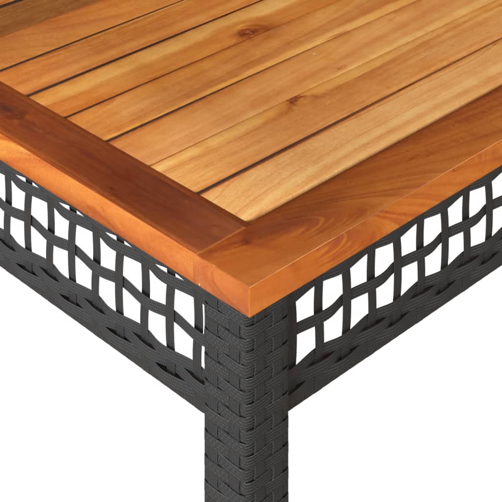Tuintafel Poly Rattan En Acaciahout