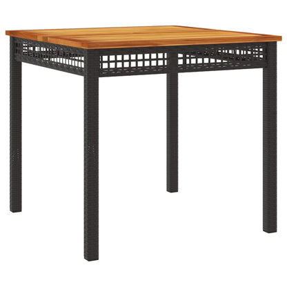 5-Delige Tuinset Met Kussens Poly Rattan Zwart
