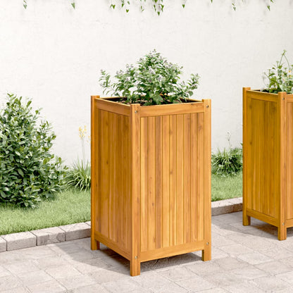 Plantenbak Met Voering Massief Acaciahout