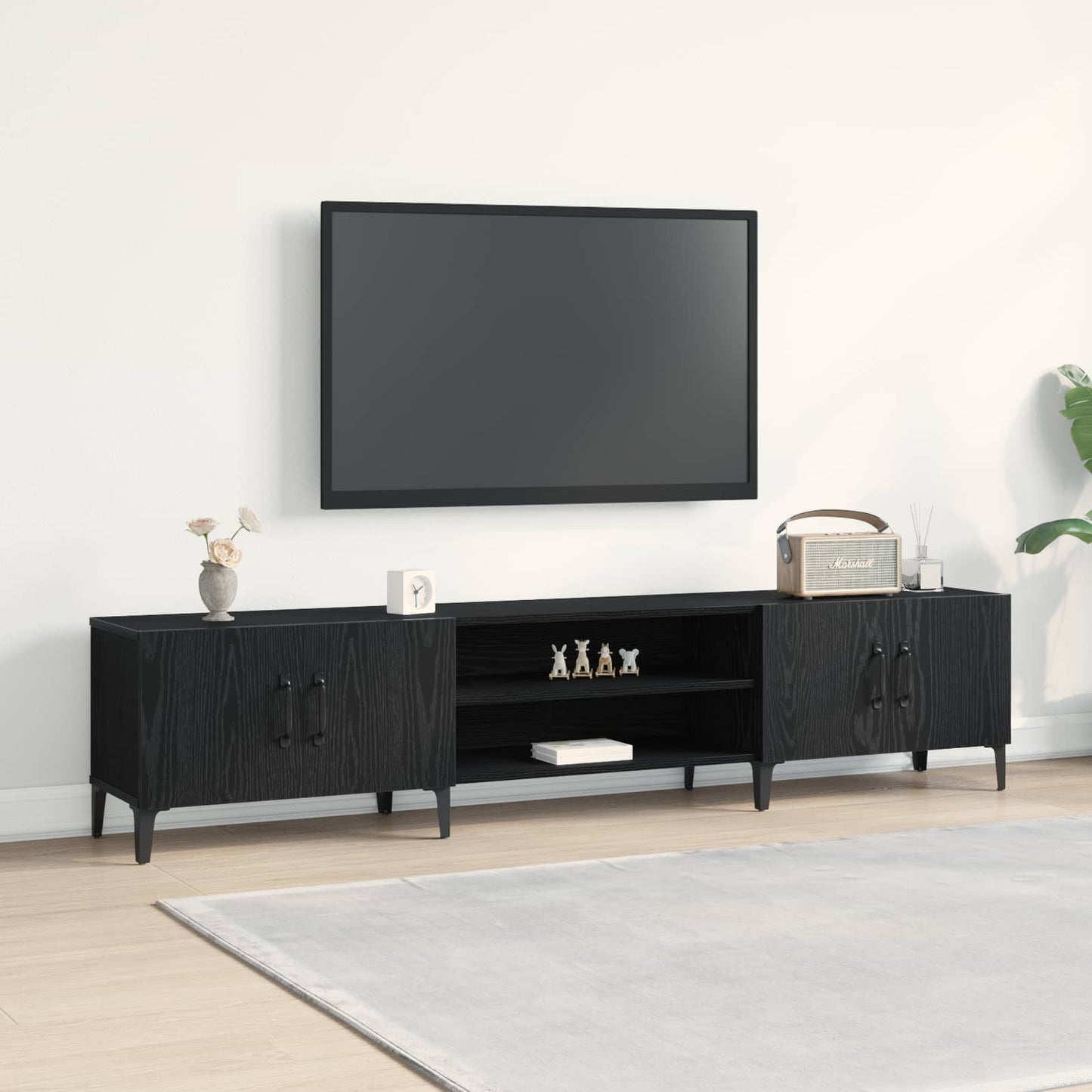 Tv-Meubel 180X31,5X40 Cm Bewerkt Hout