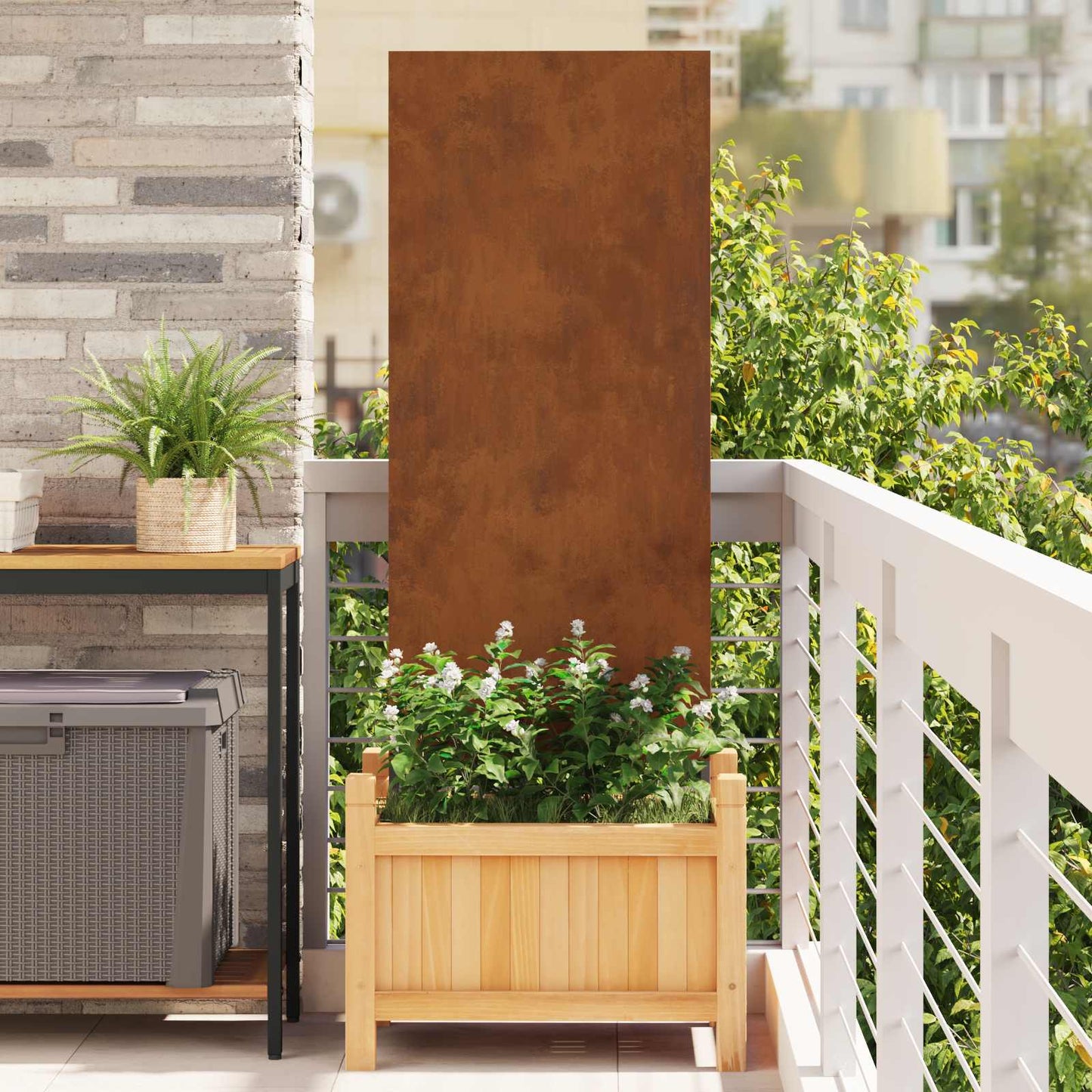 Tuin Privacy Screen Fretwerk Roestig Cortenstaal