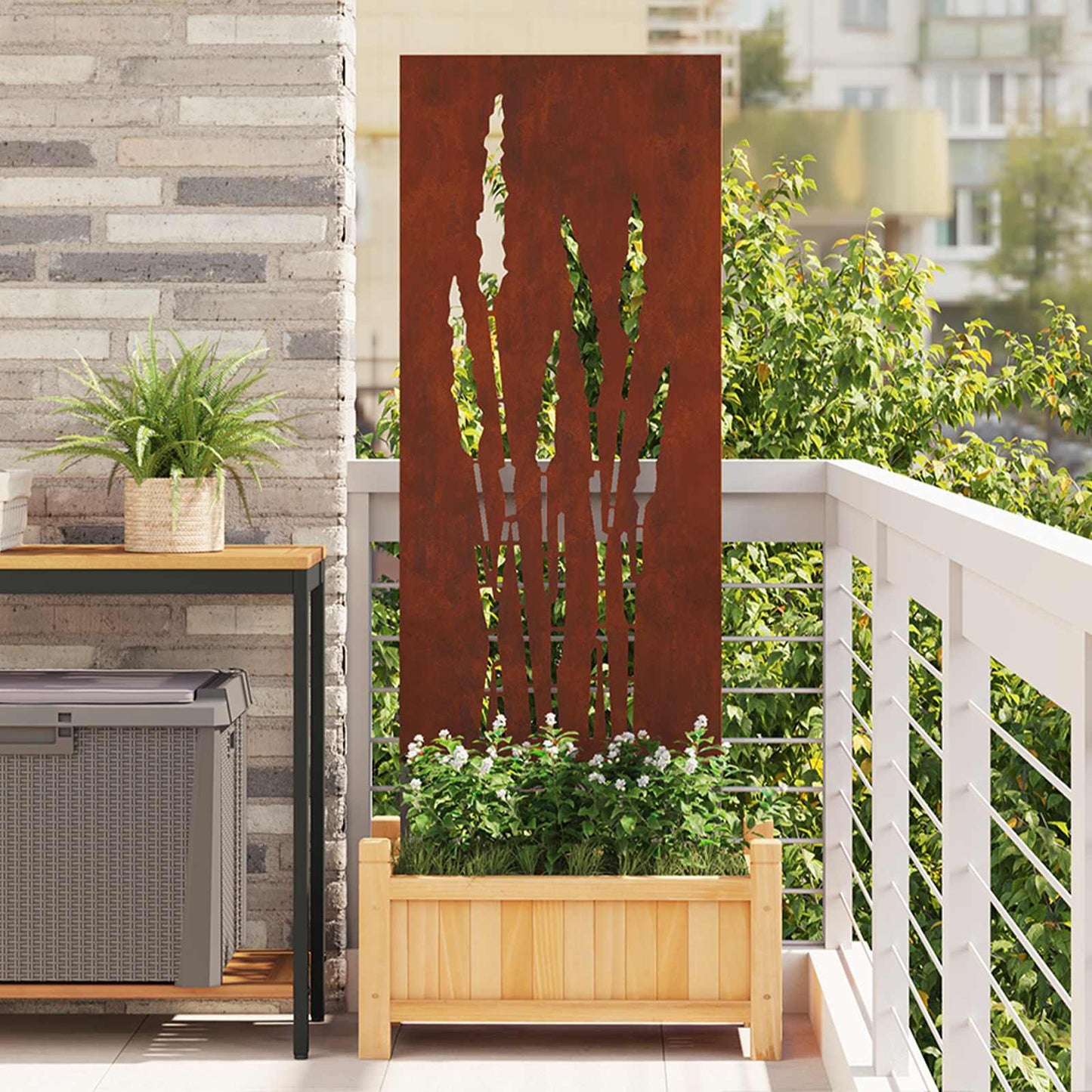 Tuin Privacy Screen Fretwerk Roestig Cortenstaal