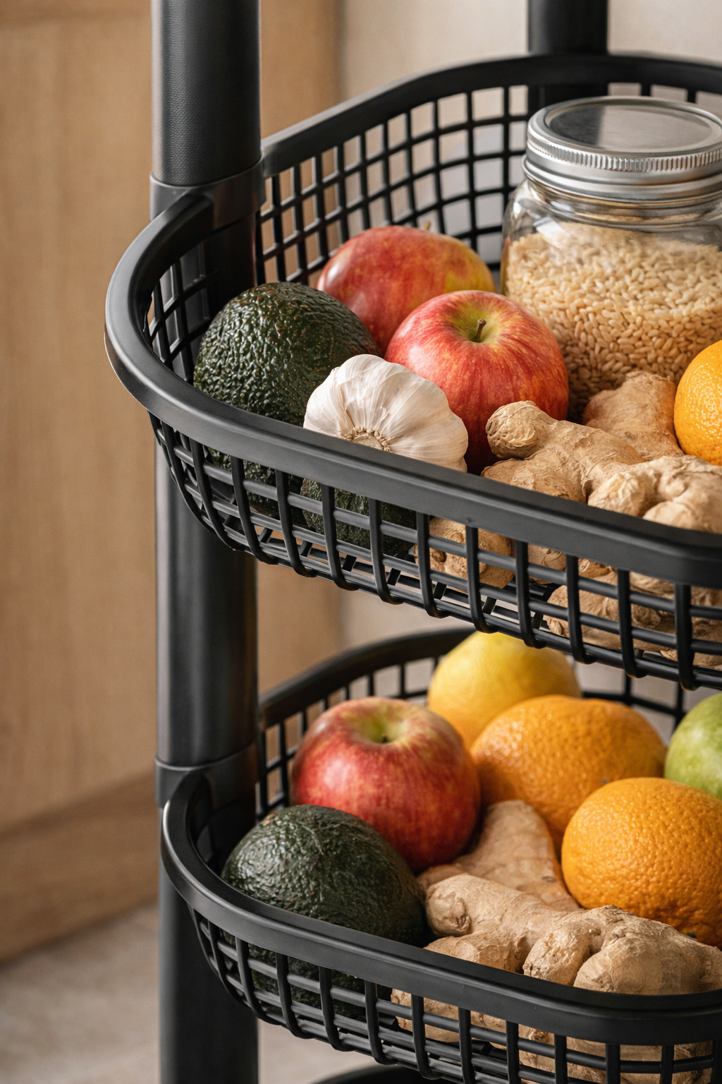 Keukentrolley 4 Wielen – Slimme Opbergoplossing