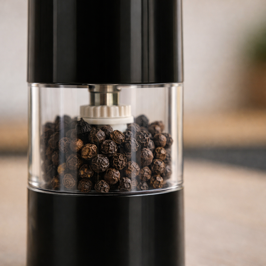 Elektrische Peper- en Zoutmolen Set – Zwart – Verstelbare Maalgraad