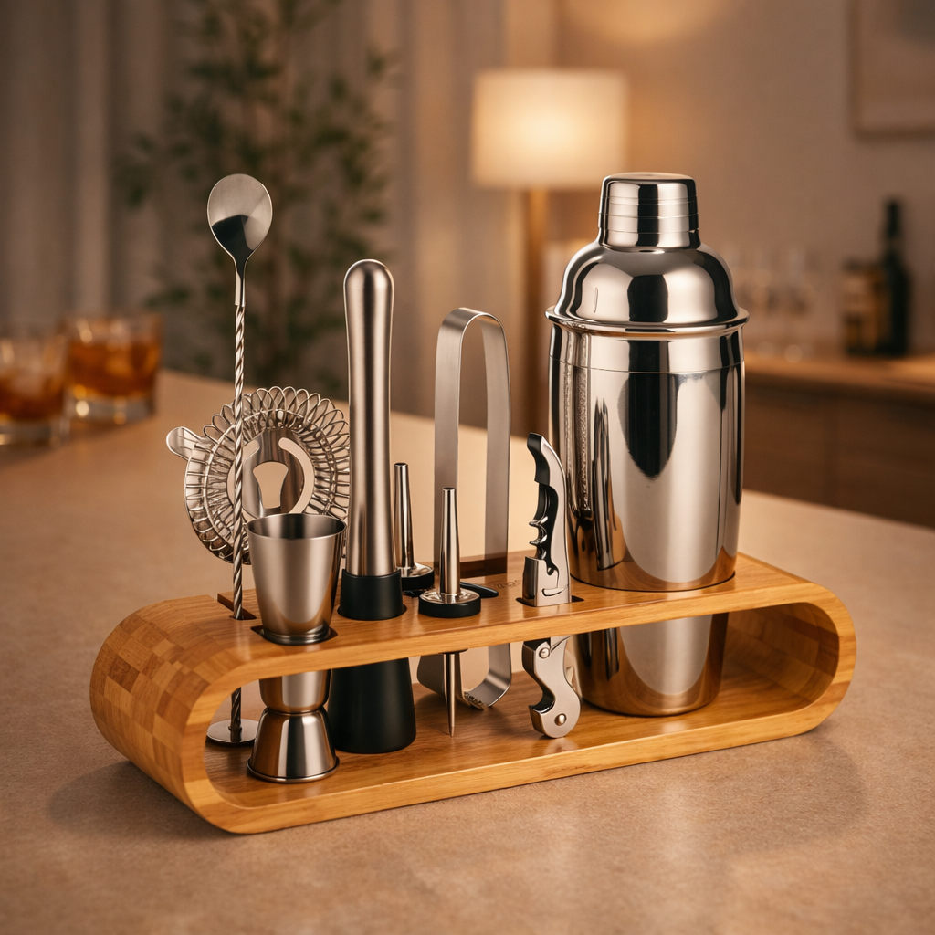 Ceruzo luxe cocktailset op moderne thuisbar