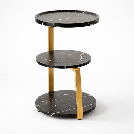 Moderne Bijzettafel Zwart Goud kopen?