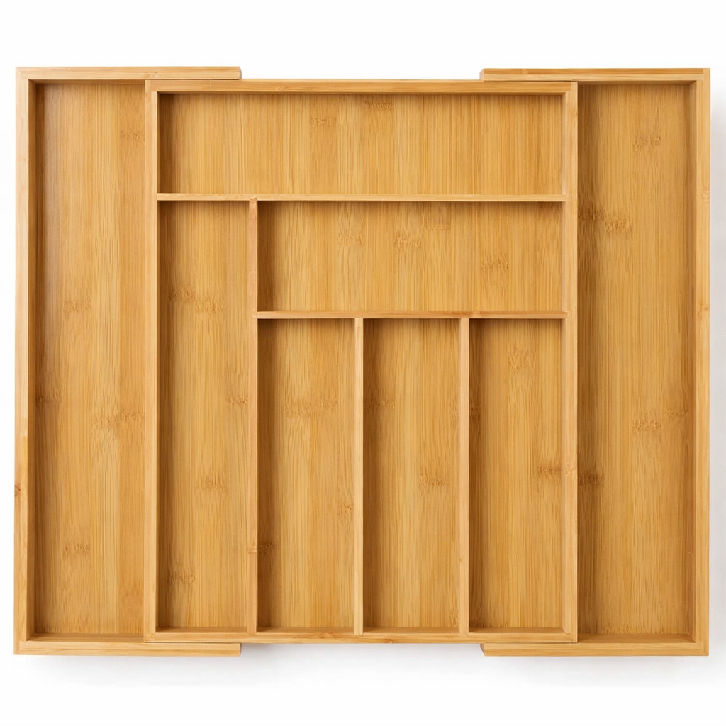 bestekbak uitgeschoven deplusser hout