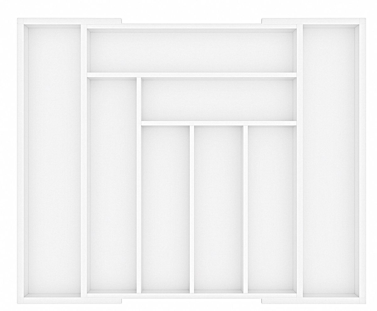 bestekbak uitgeschoven deplusser wit