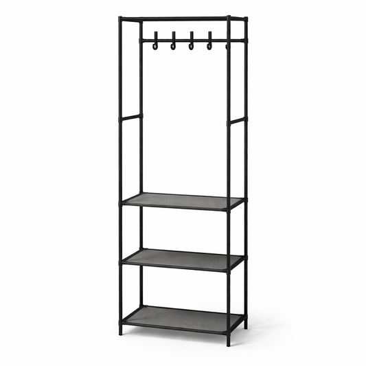 zwart kledingrek 3 lagen